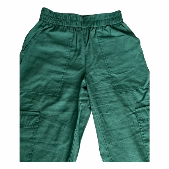 A New Day Teal Pants size XS side pockets light texture wide fitting. NWOT Olive - Picture 7 of 10